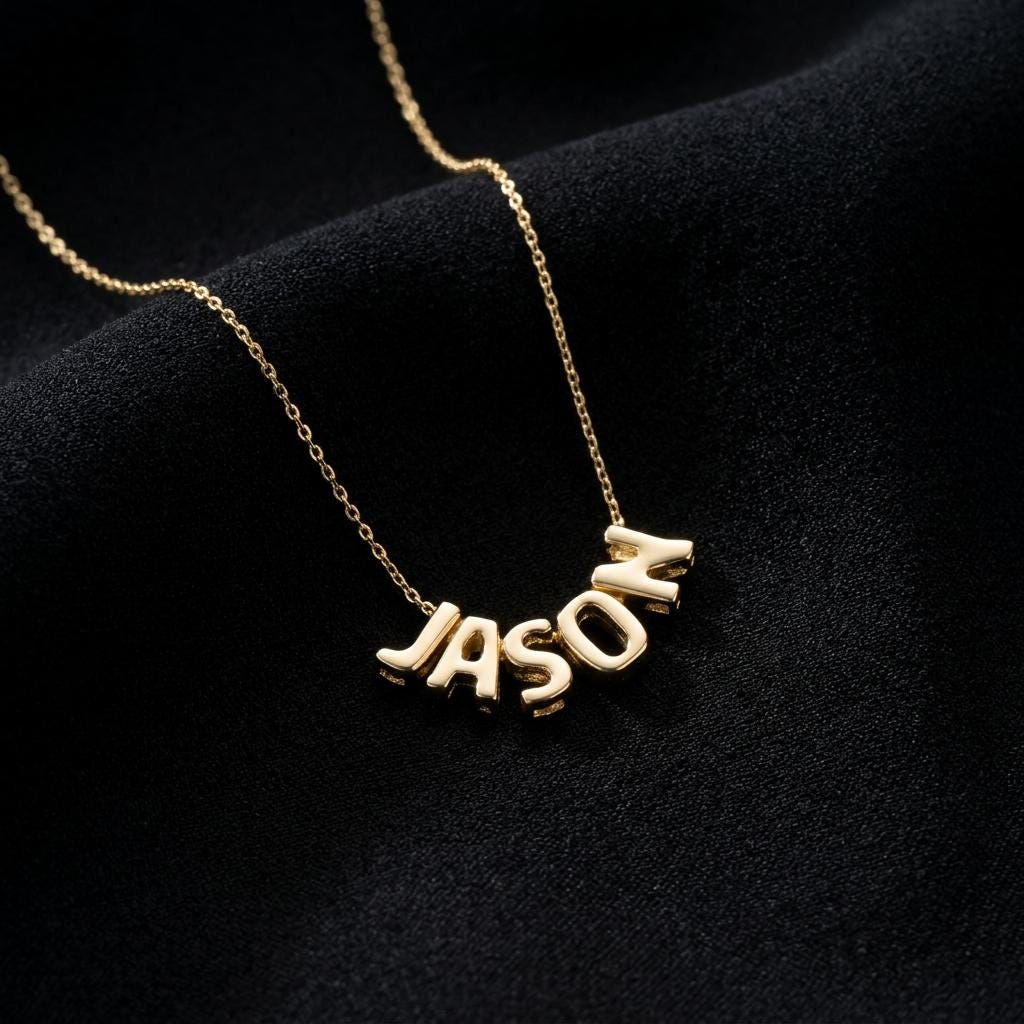Personalized Name Necklace for Women, Custom Gold Name Plate Necklace, Minimalist Dainty Jewelry, Trendy Gift for Her Style Lovers
