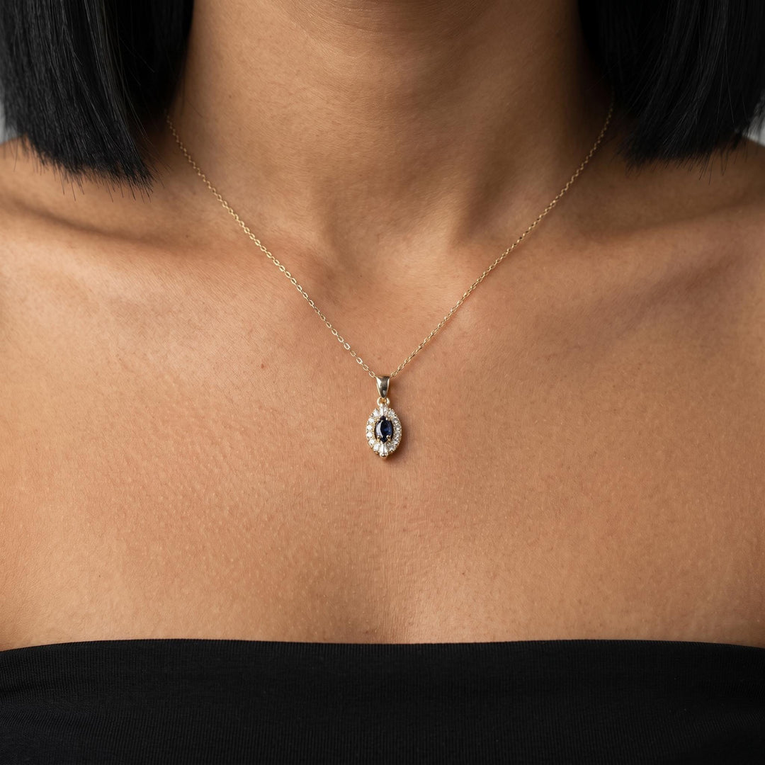 Princess Cut Birthstone Necklace, Crystal Pendant, Dainty Minimalist Jewelry, Personalized Gift for Her, Elegant Custom Charm Necklace