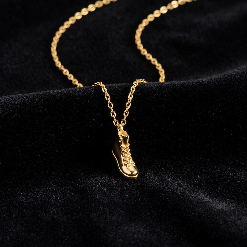 Gold Cowboy Boot Necklace, Western Cowgirl Charm Pendant, Minimalist Country Jewelry, Dainty Rodeo Gift for Women Girls Fashion Lovers