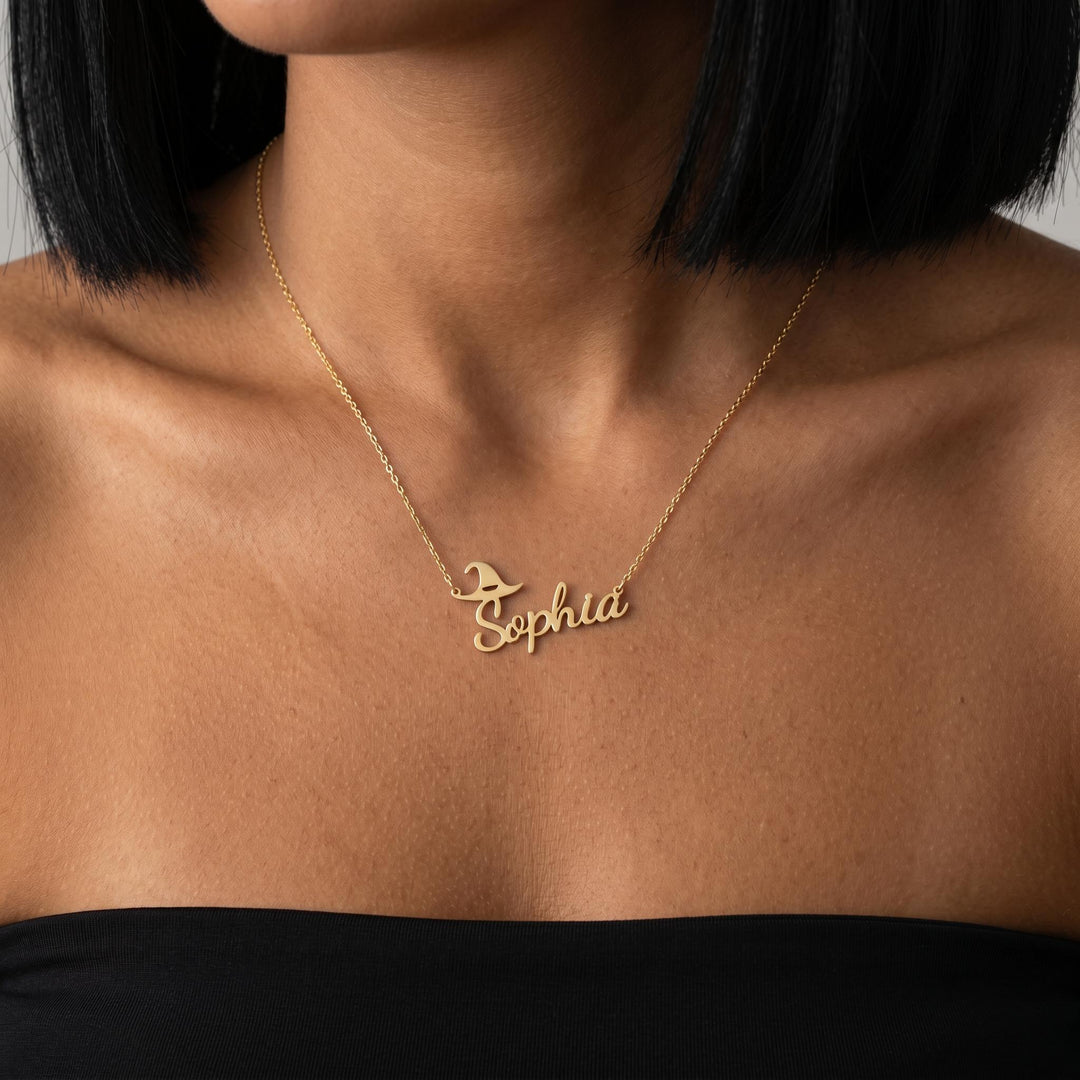 Personalized Name Necklace, Custom Script Name Necklace, Gold Minimalist Jewelry, Dainty Name Gift for Her, Everyday Necklace