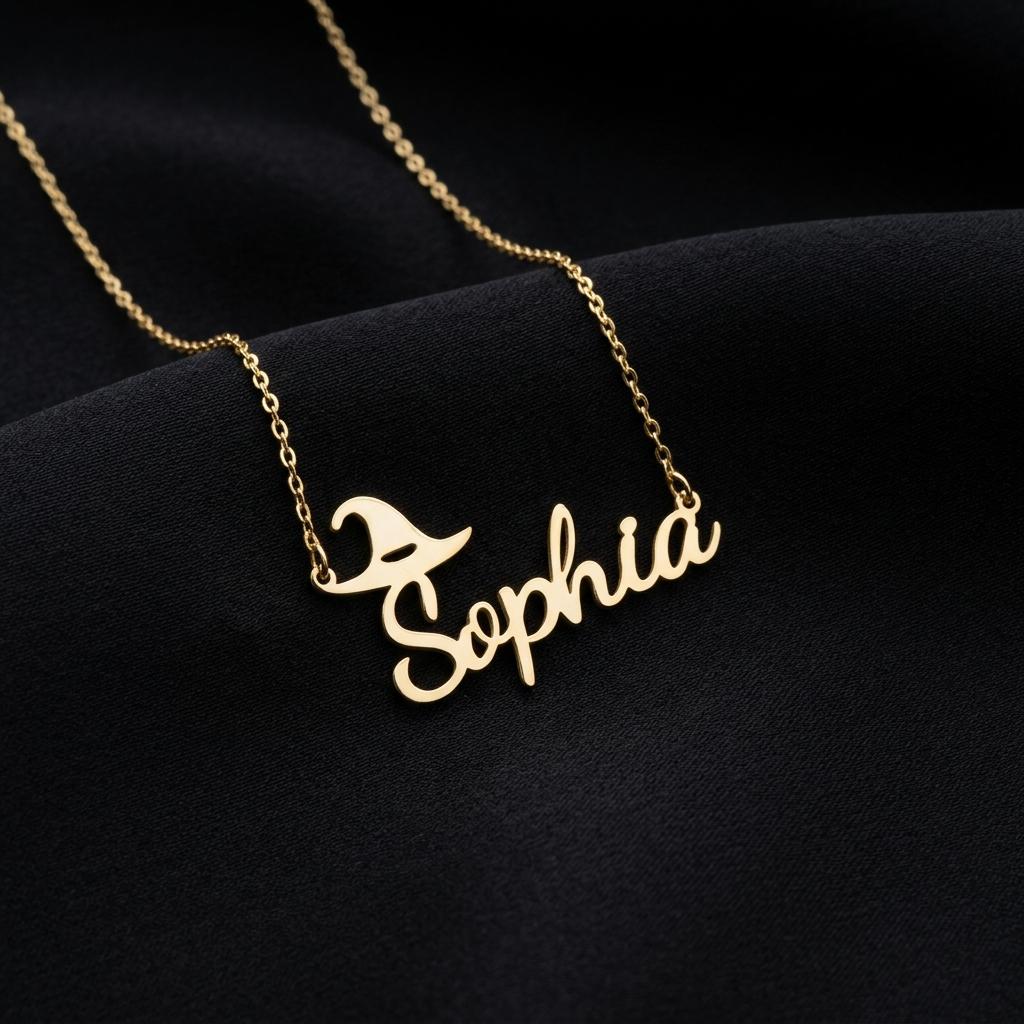 Personalized Name Necklace, Custom Script Name Necklace, Gold Minimalist Jewelry, Dainty Name Gift for Her, Everyday Necklace
