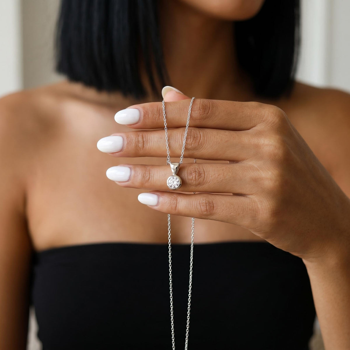 Elegant birthstone necklace jewelry for women, dainty minimalist pendant necklace, layered & timeless gift for birthday, mother’s day