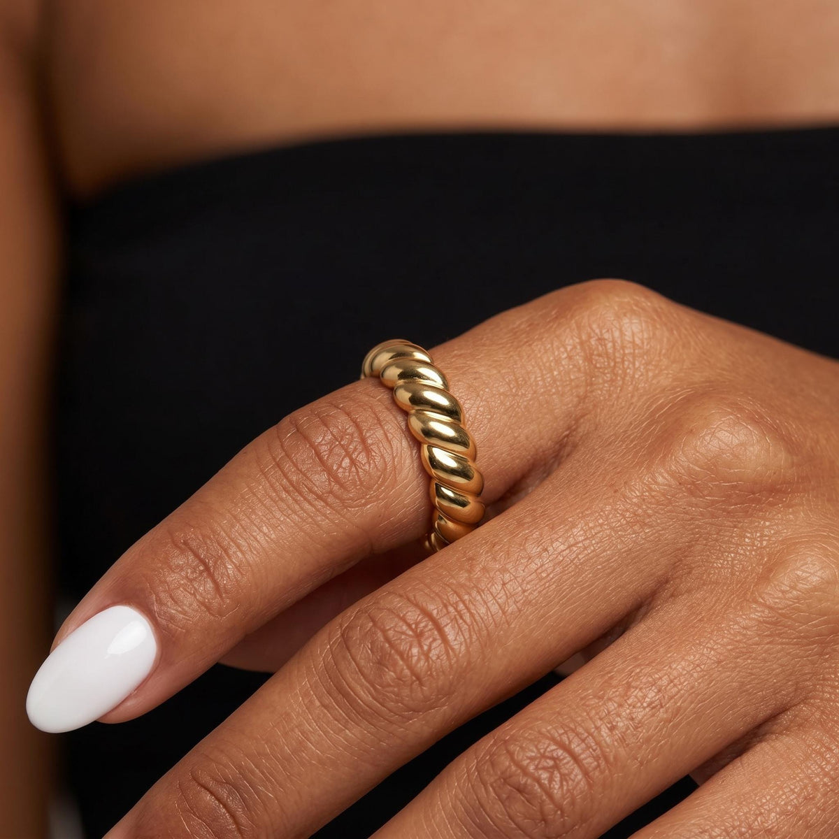 Twisted rope ring, gold silver rose gold ring, rope band ring, minimalist stacking ring, textured band jewelry, trendy gift for her