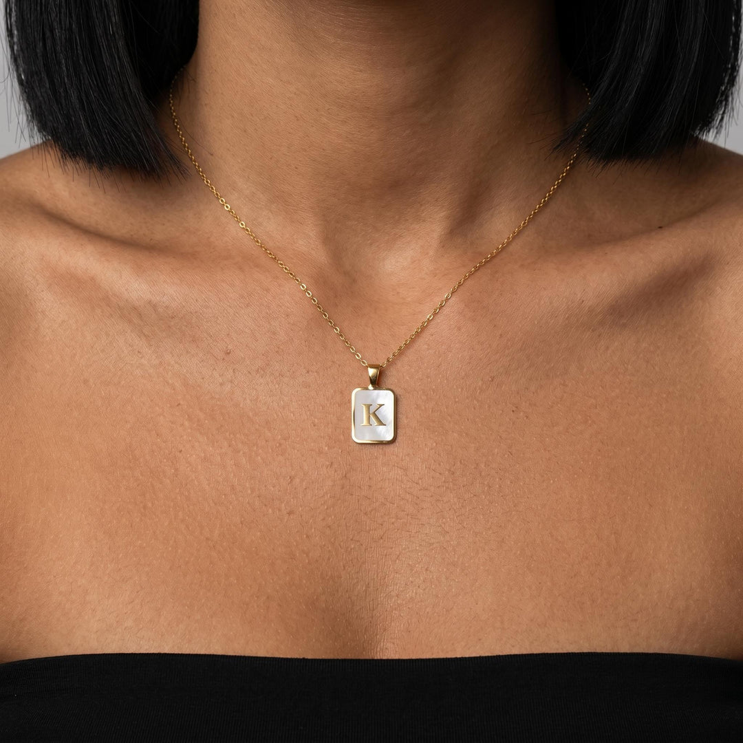 Personalized Initial Necklace, Gold Letter Pendant Necklace, Minimalist Alphabet Jewelry, Dainty Monogram Gift For Women Her Daily Style